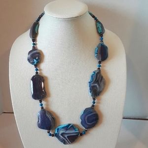 Handmade agate necklace